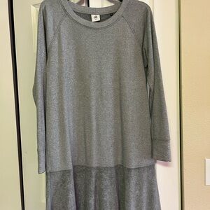CAbi Heather Gray Long Sleeve Dress